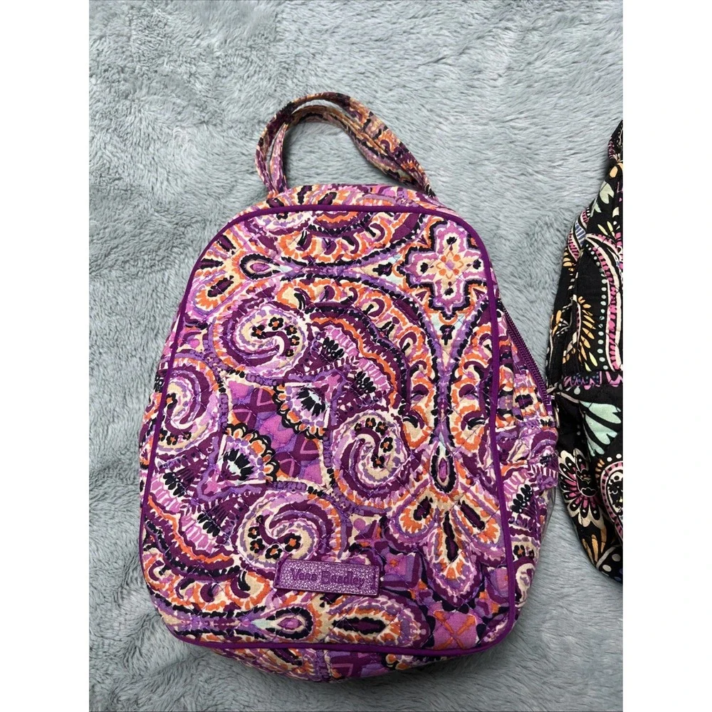Vera Bradley Lunch Bags Lot Of‎ 2 Multicolor School Work